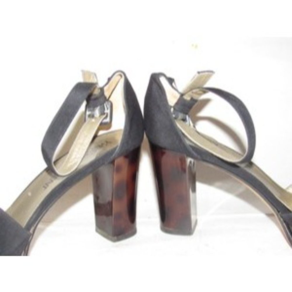 Saint Laurent Mod Black W Tortoise Shell Open Toe - image 7